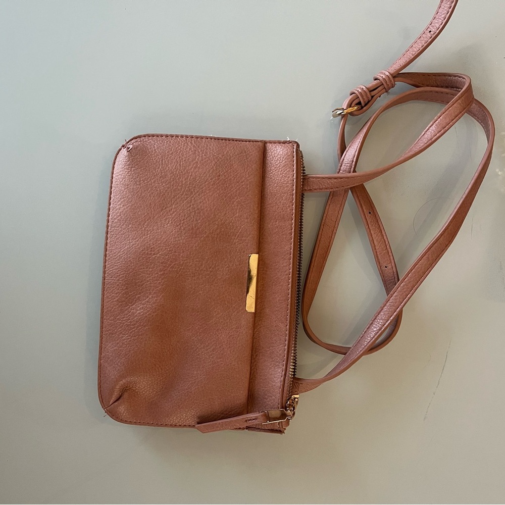 Elegant Brown Leather Crossbody Bag